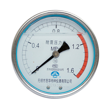 YN-100轴向无边耐震压力表 YN-100轴向无边耐震压力表