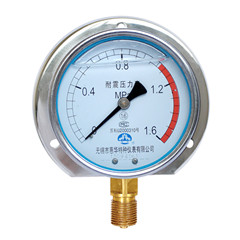 YN-100径向后边耐震压力表 YN-100径向后边耐震压力表